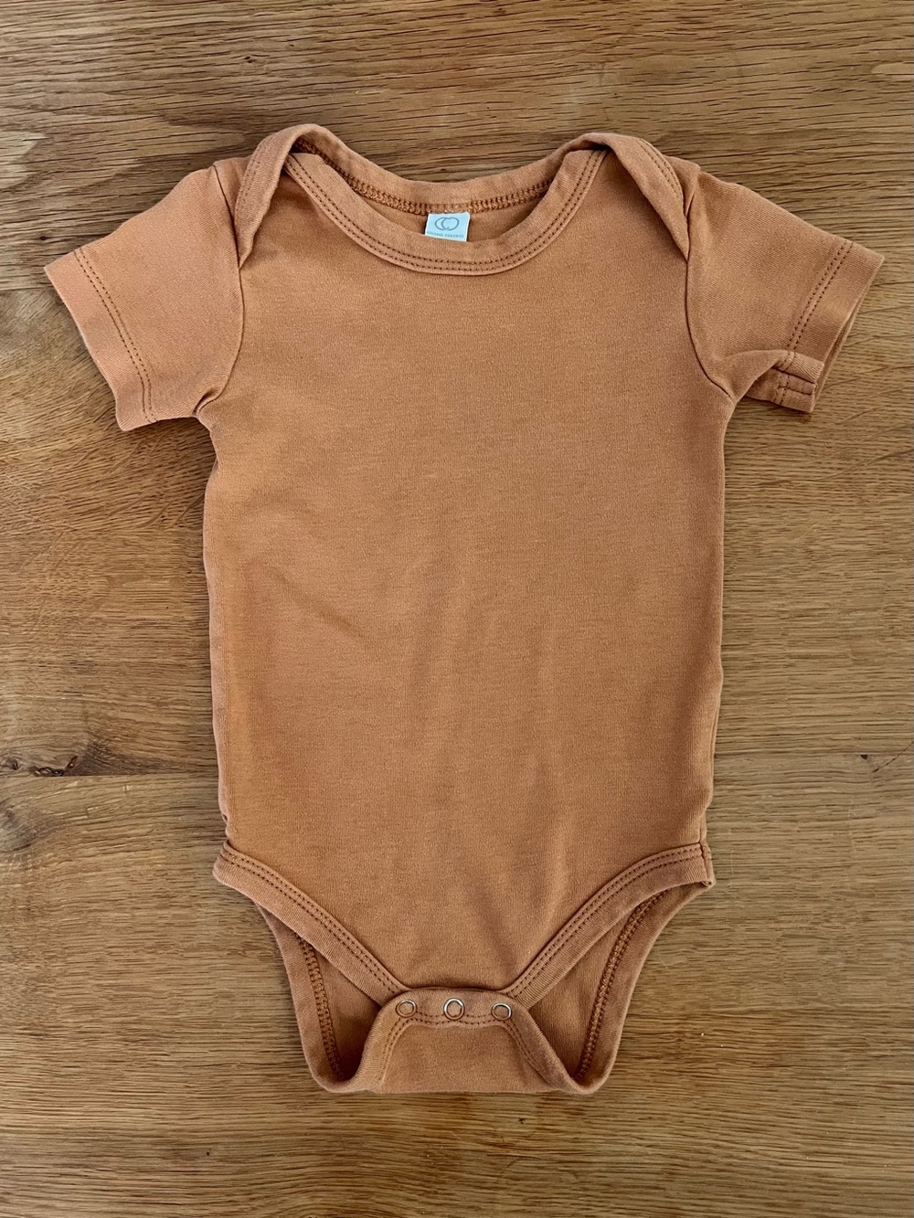 Colored Organics baby short sleeve bodysuit one-piece 6-12m cotton